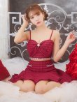 画像26: XSサイズあり【ROBE de FLEURS/ローブドフルール】フロントリボン/ セットアップ/ キャミソール/ ジャガード/ フレア/ ミニドレス/ キャバドレス[OF2] (26)