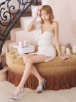 画像4: XSサイズあり【ROBE de FLEURS/ローブドフルール】フリルワンショルダー/ ビジュー/ ラメツイード/ タイト/ セットアップ/ ミニドレス/ キャバドレス[OF2] (4)