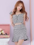画像25: 【皇らいか/関西コレクション着用】XSサイズあり【ROBE de FLEURS/ローブドフルール】ツイード/ リボン/ ビジュー/ マーメイド/ フリル/ セットアップ/ ミニドレス/ キャバドレス[OF2] (25)