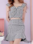 画像30: 【皇らいか/関西コレクション着用】XSサイズあり【ROBE de FLEURS/ローブドフルール】ツイード/ リボン/ ビジュー/ マーメイド/ フリル/ セットアップ/ ミニドレス/ キャバドレス[OF2] (30)