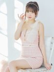 画像8: XSサイズあり【ROBE de FLEURS/ローブドフルール】ドットチュールリボン/ ツイード/ キャミソール/ バストジップ/ タイト/ ミニドレス/ キャバドレス[OF2] (8)