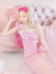 画像4: sugar限定コラボ☆XS-Lサイズあり【ROBE de FLEURS/ローブドフルール】ツイード/ リボン/ ワンショルダー/ フロントジップ/ タイト/ ミニドレス/ キャバドレス[OF2] (4)