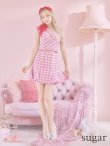 画像8: sugar限定コラボ☆XS-Lサイズあり【ROBE de FLEURS/ローブドフルール】セットアップ/ ツイード/ リボン/ ワンショルダー/ バストカット/ タイト/ ミニドレス/ キャバドレス[OF2] (8)