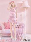 画像7: sugar限定コラボ☆XS-Lサイズあり【ROBE de FLEURS/ローブドフルール】ツイード/ フロントジップ/ ノースリーブ/ 裾フリル/ マーメイド/ ミニドレス/ キャバドレス[OF2] (7)