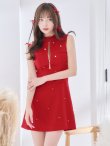 レッド モデル：ぴょな　身長：160cm　着用サイズ：Sサイズ