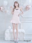 画像13: XS-Lサイズあり【ROBE de FLEURS/ローブドフルール】サマーツイード/ マーメイド/ パールチュール/ セットアップ/ フリルショルダー/ ミニドレス/ キャバドレス[OF2] (13)