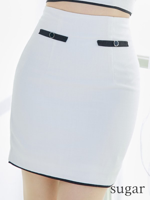 画像16: XSサイズあり【ROBE de FLEURS/ローブドフルール】ビッグリボン/ バイカラー/ キャミソール/ タイト/ セットアップ/ ミニドレス/ キャバドレス[OF08] (16)