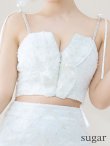 画像15: XSサイズあり【ROBE de FLEURS/ローブドフルール】フラワーチュール/ バストフリル/ セットアップ/ フレア/ ミニドレス/ キャバドレス[OF2] (15)