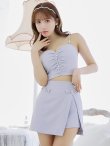画像10: XSサイズあり【ROBE de FLEURS/ローブドフルール】バストビジュー/ ギャザー/ リッチ/ セットアップ/ ミニドレス/ キャバドレス[OF2] (10)