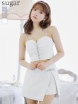 画像4: XSサイズあり【ROBE de FLEURS/ローブドフルール】バストビジュー/ ギャザー/ リッチ/ セットアップ/ ミニドレス/ キャバドレス[OF2] (4)