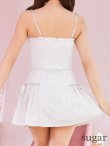 画像9: XSサイズあり【ROBE de FLEURS/ローブドフルール】バストジップ/ サイドリボン/ スパークル/ フレア/ ミニドレス/ キャバドレス[OF2] (9)