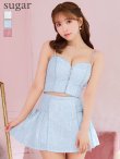 画像20: XSサイズあり【ROBE de FLEURS/ローブドフルール】バストジップ/ サイドリボン/ スパークル/ フレア/ ミニドレス/ キャバドレス[OF2] (20)
