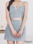 画像12: XSサイズあり【ROBE de FLEURS/ローブドフルール】スパークルラメニット/ ミニリボン/ タイト/ ミニドレス/ キャバドレス[OF2] (12)