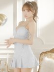 画像14: XSサイズあり【ROBE de FLEURS/ローブドフルール】リボン/ ラメニット/ バストジッパー/ フレア/ ドリーミー/ ミニドレス/ キャバドレス[OF2] (14)