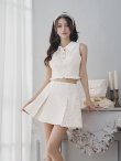 ホワイト モデル：ゆりお　身長：165cm　着用サイズ：Sサイズ