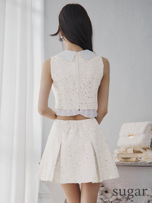 ホワイト モデル：ゆりお　身長：165cm　着用サイズ：Sサイズ