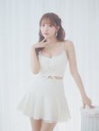 画像21: XSサイズあり【ROBE de FLEURS/ローブドフルール】センターリボン/ 2way/ フレア/ セットアップ/ ミニドレス/ キャバドレス[OF2] (21)