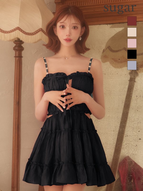 ブラック　モデル：明日花キララ　身長：162cm サイズ：Sサイズ