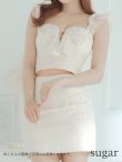 画像8: XSサイズあり【ROBE de FLEURS/ローブドフルール】セットアップ/ラメツイード/ スパンコール/ フリル/ タイト/ ミニドレス/ キャバドレス[OF2] (8)