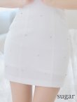 画像23: XSサイズあり【ROBE de FLEURS/ローブドフルール】バストフリル/ ラブリー/ ミニリボン/ キャミソール/ タイト/ ミニドレス/ キャバドレス[OF2] (23)