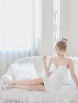 画像18: XSサイズあり【ROBE de FLEURS/ローブドフルール】バストフリル/ ラブリー/ ミニリボン/ キャミソール/ タイト/ ミニドレス/ キャバドレス[OF2] (18)