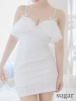 画像20: XSサイズあり【ROBE de FLEURS/ローブドフルール】バストフリル/ ラブリー/ ミニリボン/ キャミソール/ タイト/ ミニドレス/ キャバドレス[OF2] (20)