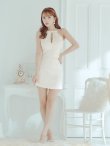 画像11: XSサイズあり【ROBE de FLEURS/ローブドフルール】セットアップ/ ホルターネック/ ビジュー/ バストカット/ リボン/ タイト/ ミニドレス/ キャバドレス[OF08] (11)