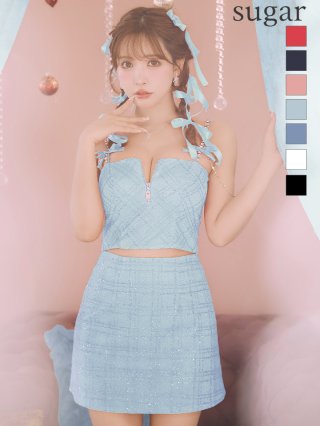 XSサイズあり【ROBE de FLEURS/ローブドフルール】ラメツイード