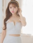 画像15: XSサイズあり【ROBE de FLEURS/ローブドフルール】スパンコール/ 刺繍レース/ フロントジップ/ キャミソール/ ショルダービジュー/ 台形スカート/ セットアップ/ ミニドレス/ キャバドレス[OF2]【一部予約商品/6月下旬発送予定】 (15)