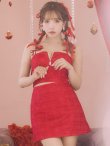 画像36: XSサイズあり【ROBE de FLEURS/ローブドフルール】スパンコール/ 刺繍レース/ フロントジップ/ キャミソール/ ショルダービジュー/ 台形スカート/ セットアップ/ ミニドレス/ キャバドレス[OF2]【一部予約商品/6月下旬発送予定】 (36)