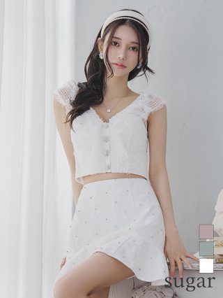 XSサイズあり【ROBE de FLEURS/ローブドフルール】ビジュー