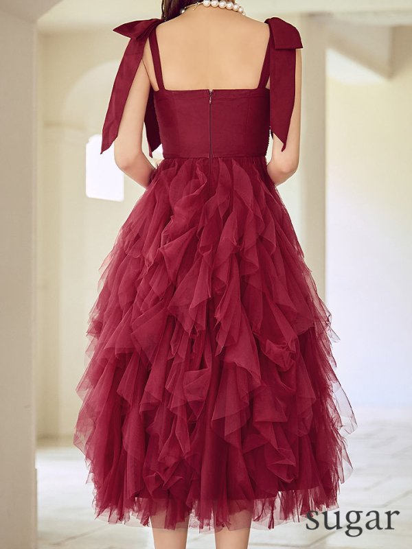 レッド　モデル：きほ　身長：169cm　着用サイズ：Sサイズ