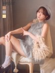 ブルー　モデル：三上悠亜　身長：159cm　着用サイズ：Sサイズ