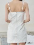 画像9: XSサイズあり【ROBE de FLEURS/ローブドフルール】ビジューライン/ リボン/ ラメ/ ガーリー/ タイト/ ミニドレス/ キャバドレス[OF2] (9)