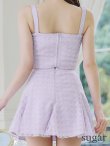 画像9: XSサイズあり【ROBE de FLEURS/ローブドフルール】センタービジューボタン/ ノースリーブ/ セットアップ/ フレア/ ミニドレス/ キャバドレス[OF2] (9)
