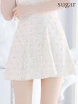 画像11: XSサイズあり【ROBE de FLEURS/ローブドフルール】バストカット/ ビジュー/ スパンコール/ サテン/ キャミソール/ フレア/ ミニドレス/ キャバドレス[OF2] (11)