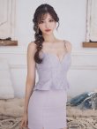画像5: XSサイズあり【ROBE de FLEURS/ローブドフルール】ハートビジュー/ フリンジ/ ペプラム/ タイト/ ミニドレス/ キャバドレス[OF2] (5)