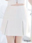 画像12: XSサイズあり【ROBE de FLEURS/ローブドフルール】フロントビジュー/ チェックツイード/ キャミソール/ セットアップ/ フレア/ ミニドレス/ キャバドレス[OF2] (12)