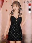 画像7: XSサイズあり【ROBE de FLEURS/ローブドフルール】ビッグリボン/ スパンコール/ ツイード/ キャミソール/ タイト/ ミニドレス/ キャバドレス[OF2] (7)