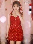 画像23: XSサイズあり【ROBE de FLEURS/ローブドフルール】ビッグリボン/ スパンコール/ ツイード/ キャミソール/ タイト/ ミニドレス/ キャバドレス[OF2] (23)