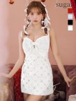 画像17: XSサイズあり【ROBE de FLEURS/ローブドフルール】ビッグリボン/ スパンコール/ ツイード/ キャミソール/ タイト/ ミニドレス/ キャバドレス[OF2] (17)