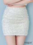 画像11: XSサイズあり【ROBE de FLEURS/ローブドフルール】フェザーレース/ ミニリボン/ セットアップ/ タイト/ ミニドレス/ キャバドレス[OF2] (11)