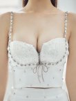 画像15: 【NENE/関西コレクション着用】sugarコラボカラー・XSサイズあり【ROBE de FLEURS/ローブドフルール】ビジューリボンライン/ スパーク/ セットアップ/ タイト/ ミニドレス/ キャバドレス[OF2] (15)