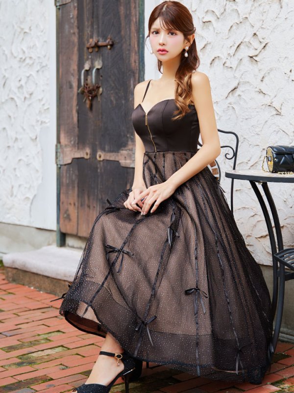 ブラック モデル:まりん 身長:164cm 着用サイズ:Sサイズ