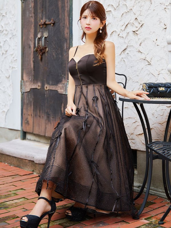 ブラック モデル:まりん 身長:164cm 着用サイズ:Sサイズ