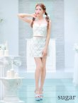 画像12: XSサイズあり【ROBE de FLEURS/ローブドフルール】サテンリボン/ ビジュー/ ガーリー/ セットアップ/ タイト/ ミニドレス/ キャバドレス[OF2] (12)