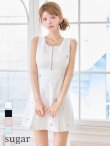 ホワイト　モデル：まりん　身長：164cm　着用サイズ：Sサイズ