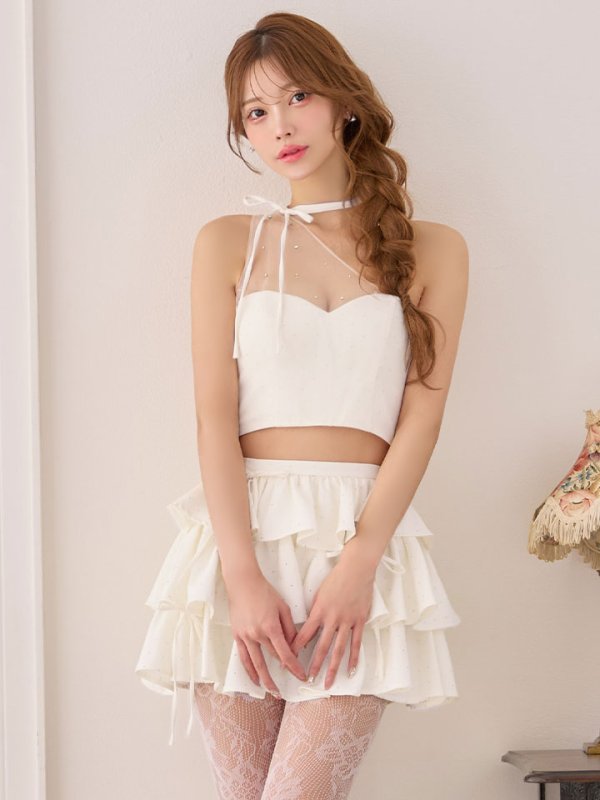 アイボリー　モデル：るりぴ 身長：165cm 着用サイズ：Sサイズ