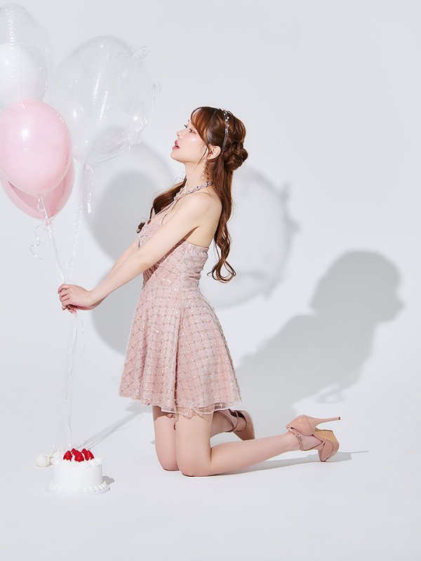 ピンク モデル:ゆめ 身長:160cm 着用サイズ:Sサイズ