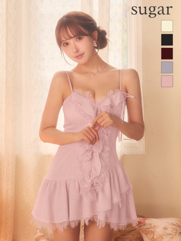 ピンク　モデル：三上悠亜　身長：159cm　着用サイズ：Sサイズ